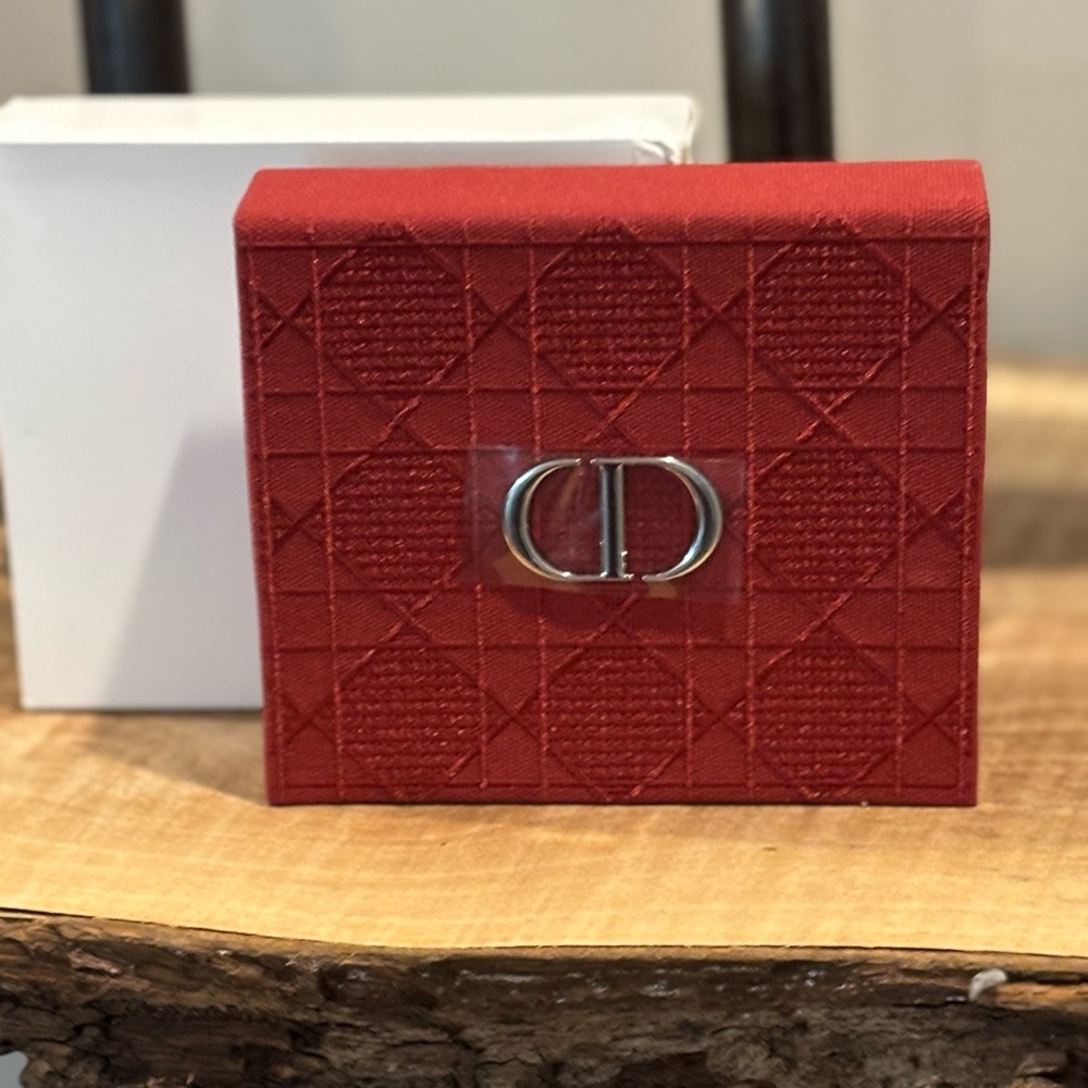 Dior Scarlet Quilted Key & Card Holder